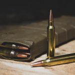 brass colored bullets in magazine