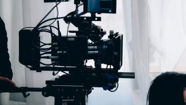 black and gray video camera
