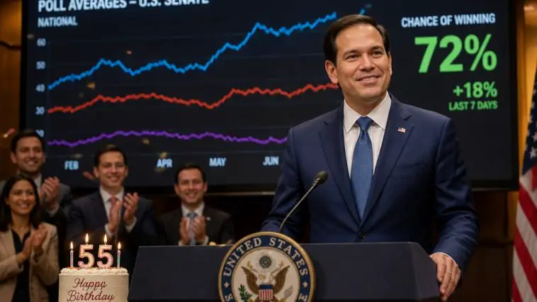 Secretary of State Marco Rubio Surges in GOP Polls on 55th Birthday