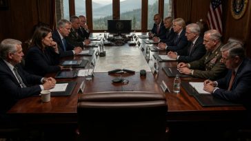 Trump Holds Full Cabinet at Camp David as Iran Strikes Threaten Talks