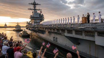 USS Gerald R. Ford Returns After 326-Day Mission That Ousted Maduro