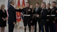 Secretary of War Hegseth Reenlists Wounded Hero Joey Jones