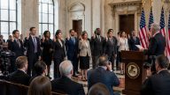 DOJ Swears In Record Immigration Judge Class, Backlog Plummets