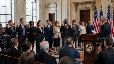 DOJ Swears In Record Immigration Judge Class, Backlog Plummets