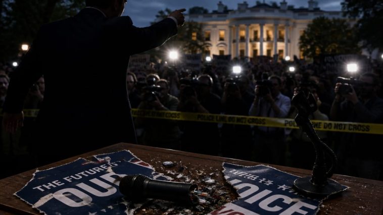 Trump Blames Hakeem Jeffries for WHCA Attack, Demands Charges
