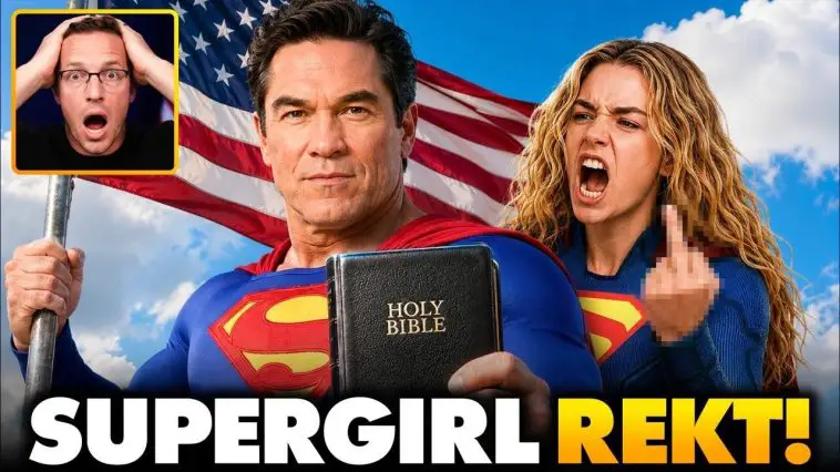 Superman Sends SAVAGE Message to Woke Supergirl Actress' Attack on Christian Fathers