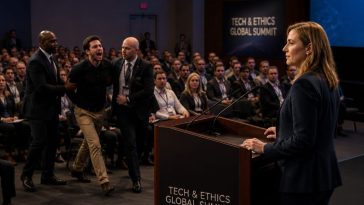 TPUSA CEO Erika Kirk Demolishes Heckler, Keeps Cool Amid Bomb Threat
