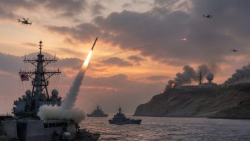 US Downs Iranian Missiles, Hits Qeshm Radar in Strait Clash