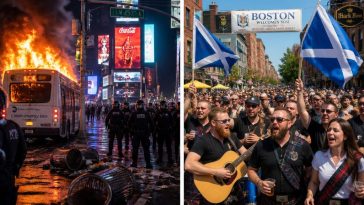 Times Square Chaos vs Tartan Army: Boston Shows NYC How to Celebrate