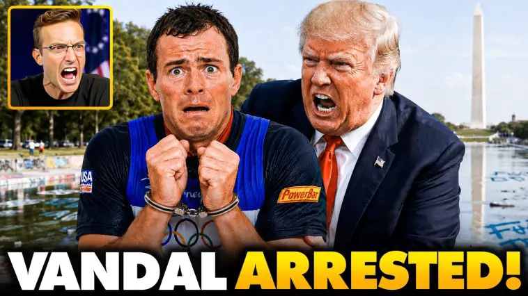 National Guard ARREST and Unmask Terrorist Lib For SABOTAGING Reflecting Pool, Identity STUNS Nation