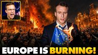 Europe Has Fallen: Brussels Set ABLAZE! European Capital in FLAMES as 3rd World Invaders BURN City🔥