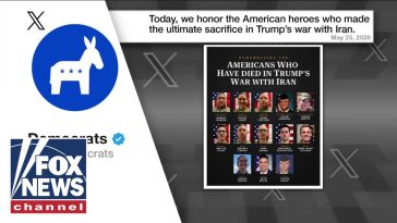Dems UNDER FIRE for 'disgusting,' now-deleted Memorial Day post