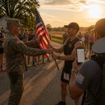 Army National Guard Officer Joe Nail Leads 3,016-Mile Flag Relay