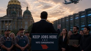 GOP Nominee Zach Lahn Vows to Bar H‑1B Firms From Iowa Jobs