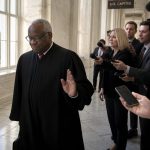 Justice Clarence Thomas Shrugs Off Reporter Before Big Rulings
