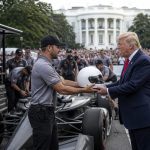 President Donald Trump Turns White House Into Freedom 250 Pit Lane