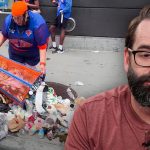 Watch This Obese DEI Executive Steal A Trash Can