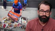 Watch This Obese DEI Executive Steal A Trash Can