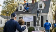 Navy veteran’s collapsing roof replaced free by local heroes