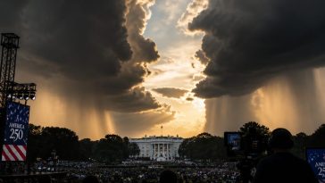 Dana White: Storm Split Around White House, Trump Calls It Divine