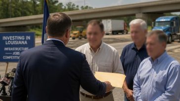 Mike Johnson Delivers $26M to Louisiana, Defends Trump Tariffs