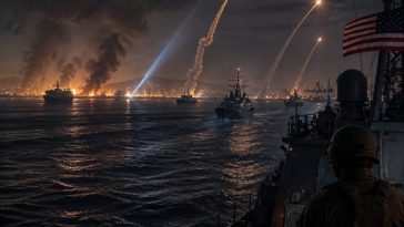 U.S. Pounds Iran Ninth Night to Keep Strait of Hormuz Open