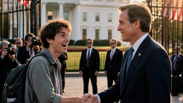 Envoy Nick Adams Offers White House Tours to Viral Freddy