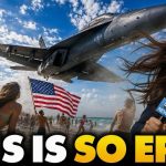 Lib Reporters FREAK as US Military Jets Buzz Beach At INSANE Eye-Level | Pentagon Response is PURE…🔥