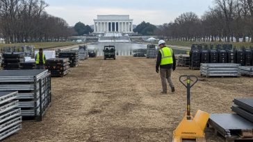 President Trump Blames Vandals, Photos Tie Dead Grass to July 4 Stage