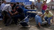 Armed Suspect Lunges at Democratic Nominee Amy Acton at Fair