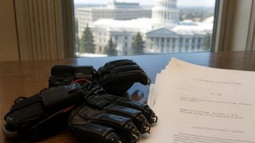 California bans ICE shock gloves, setting up federal court clash