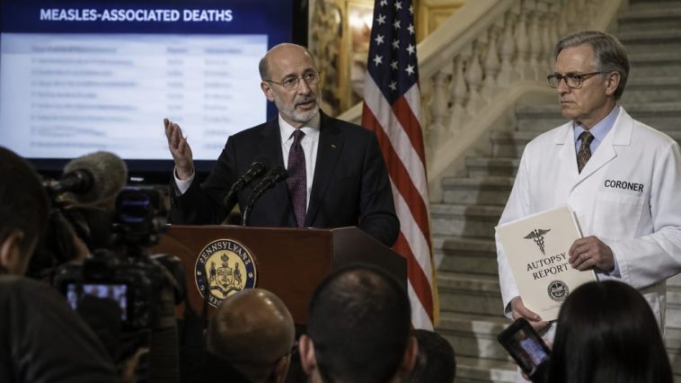 Gov. Josh Shapiro’s Measles Deaths Spark Federal Spat, Coroner Pushback