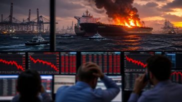 Oil Tops $100 as Shipping Attacks Send Yields Soaring, Stocks Drop