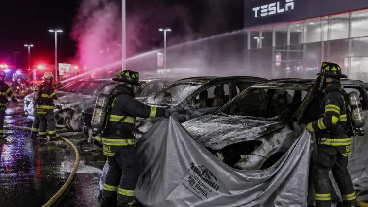 18-Hour EV Fire at Frank Kent Cadillac Exposes Recall Gaps