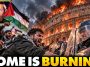 Third World Muslim Rioters STORM Colosseum Carrying Foreign Flags as Europe BURNS to the GROUND