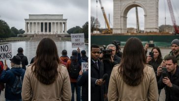 President Trump Asks Who’s Paying Woman Spotted at Two D.C. Protests