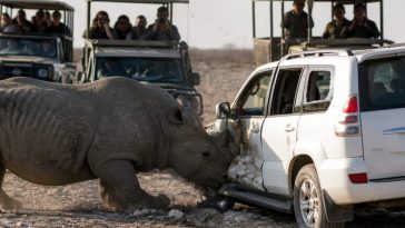 Rhino Rips Into Tourist SUV in Etosha — Self‑Drive Risk