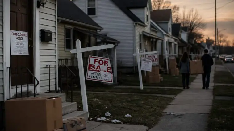 Foreclosures Rise as Buyers Flee and Rates Near 7.4%