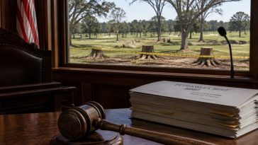 Judge Reyes Blocks Tree Cutting at Trump’s Golf Course, Slams DOJ