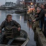 Graham Platner Snaps at Reporters While Paddling Ashore