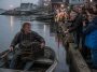 Graham Platner Snaps at Reporters While Paddling Ashore