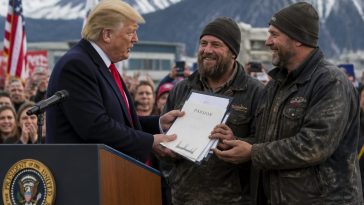 Trump Pardons Alaska Mechanics Onstage, Calls Out Federal Overreach