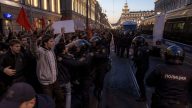 Dozens Detained as Communist Rally Erupts in Anti‑Putin Chants